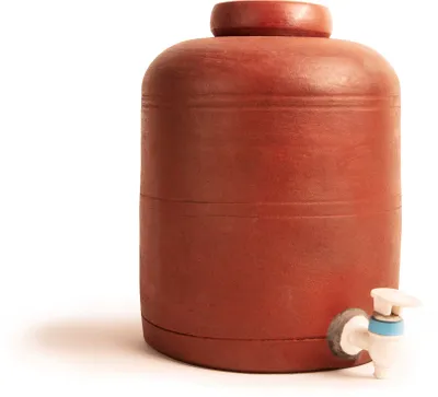 Clay Water Dispenser Round Shaped