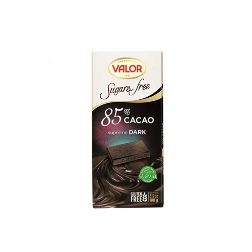 Valor Sugar-Free Dark 85% Chocolate 100g