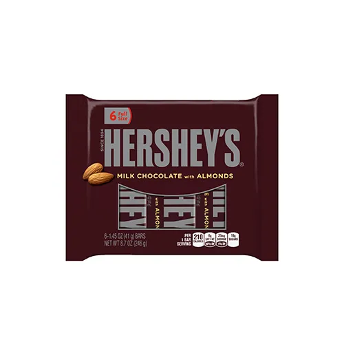 Hershey's Milk Chocolate with Almonds Bar 41g 6s