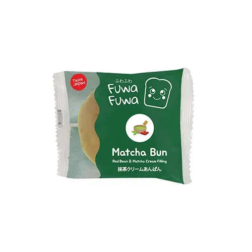 Matcha Bun With Red Bean And Matcha Cream Filling 90g