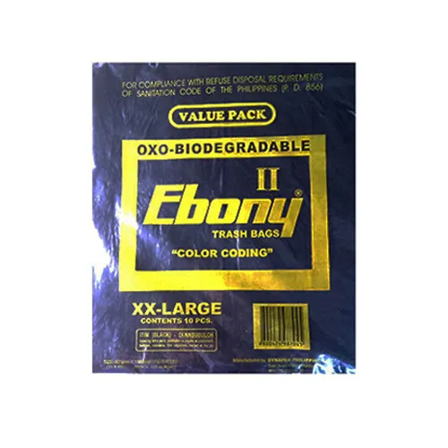 Ebony Trash Bag Black XXL 10s