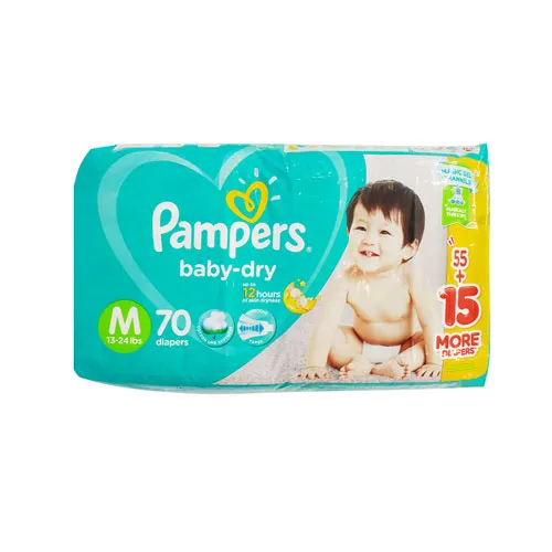 Pampers Baby Dry Taped Super Jumbo Diaper Medium 70s