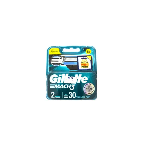 Gillette Mach3 Base Razor Blade Cartridge Refills 2s