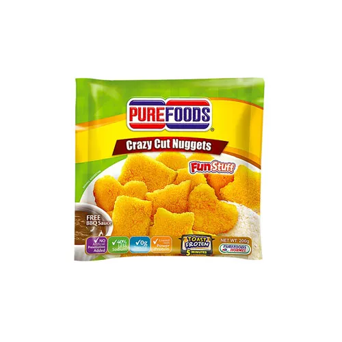 Purefoods Chicken Fun Nuggets Crazy Cut Shapes with Cheese 200g