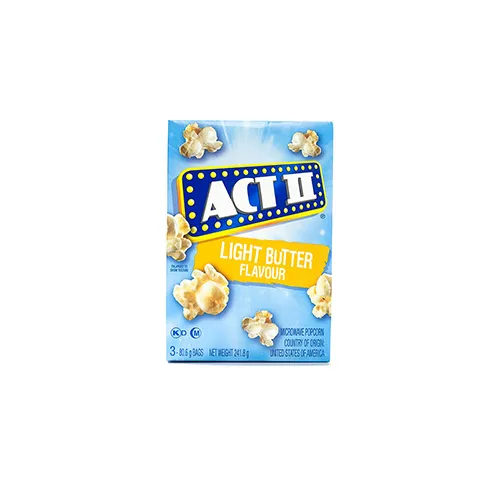 Act II Microwave Popcorn Light Butter 80.6g x 3