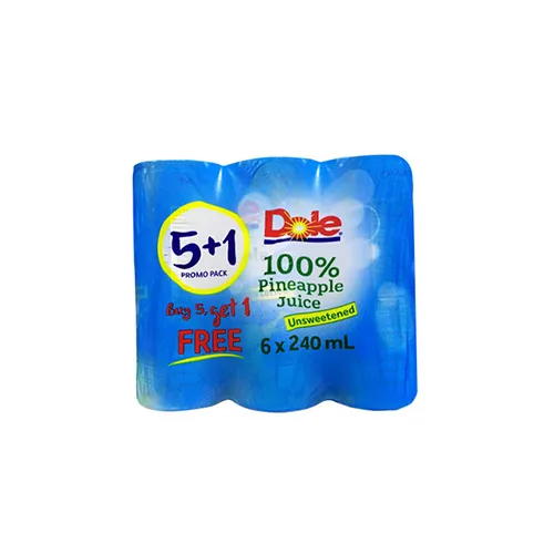 BUY 5 GET 1 Dole Pineapple Juice 240ml 5+1