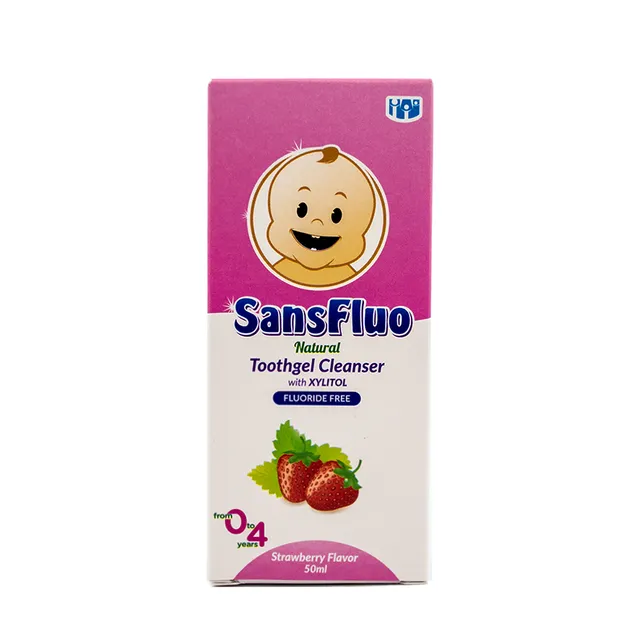 Sansflou Toothgel Cleanser Strawberry Flavor 50ml