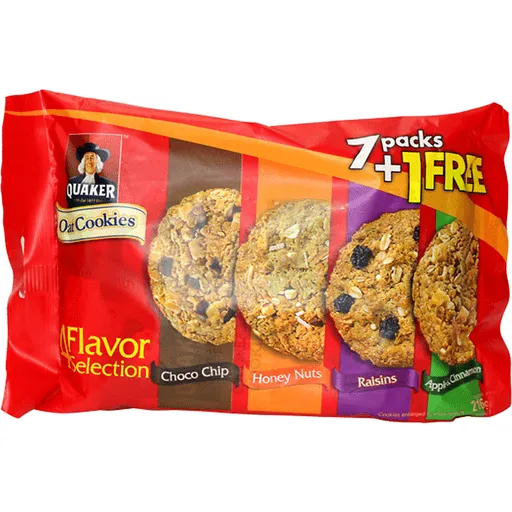 Quaker Cookies Variety Pack 7+1 27g