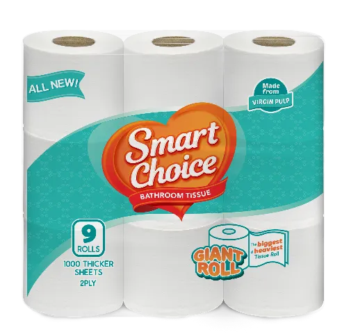 Smart Choice Bathroom Tissue Roll 2Ply 9s
