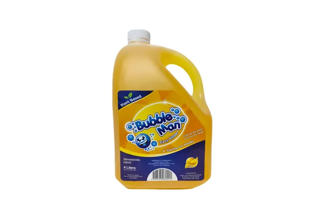 Bubbleman Dishwashing Liquid Lemon 4L