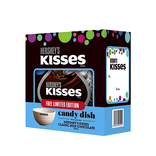 Kisses Classic 226g + Candy Dish