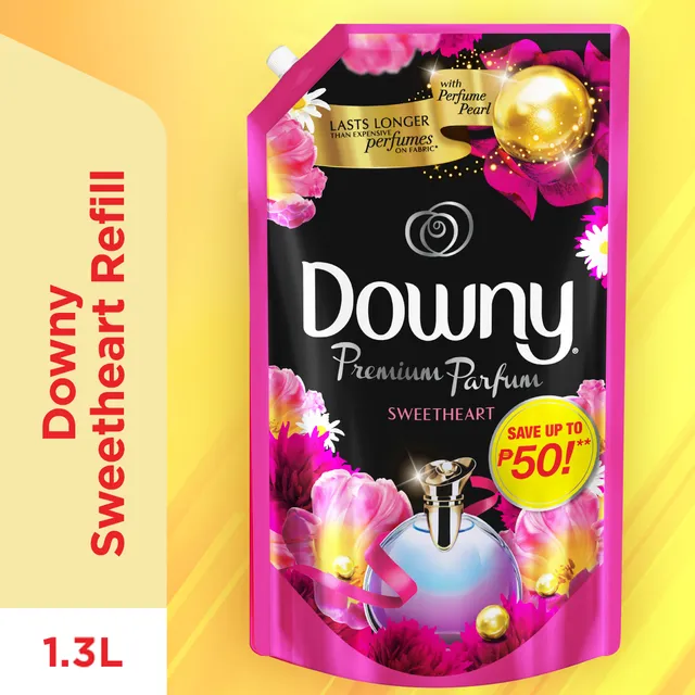 Downy Premium Sweetheart Laundry Fabric Conditioner 1.3L Refill