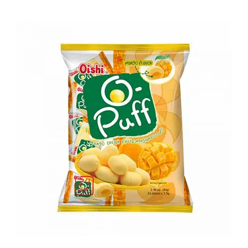 Oishi O Puff Mango Cream Filled Marshmallows 84g