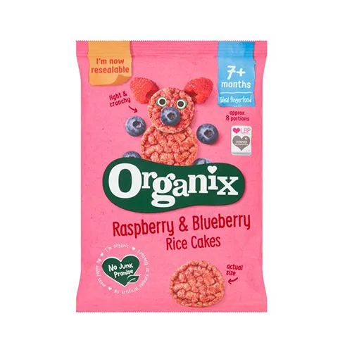 Organix - Raspberry And Blueberry Rice Cakes
