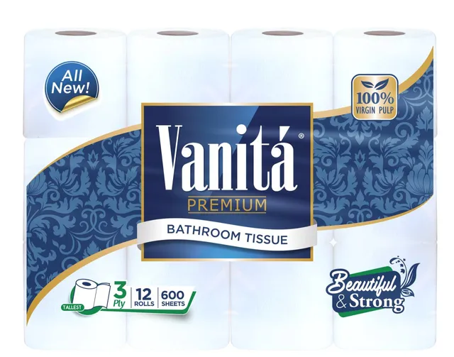 Vanita Bathroom Tissue Roll 3Ply 12s