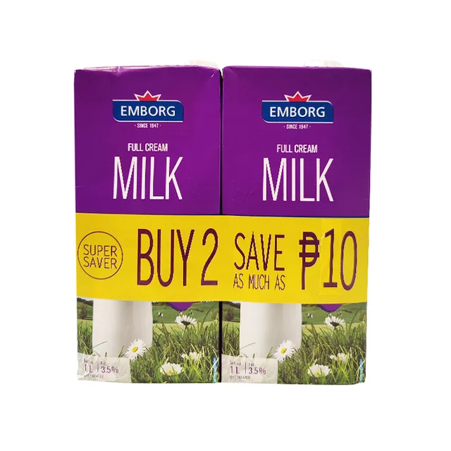 Emborg Full Cream Milk 1L 2s Save 10.00