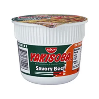 Nissin Mini Cup Noodles Yakisoba Beef And Veg. 52g
