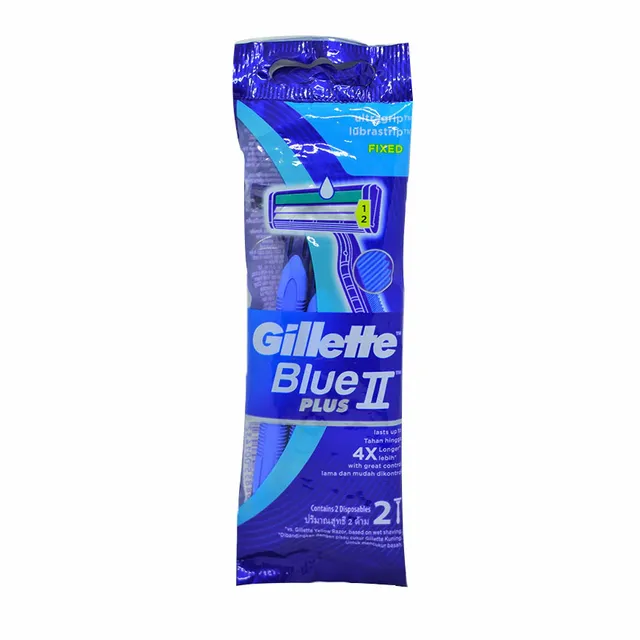 Gillette Blue 2 Plus Disposable Razor Hangcard 1s