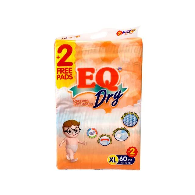 EQ Dry Baby Diaper Mega Pack XL 60s