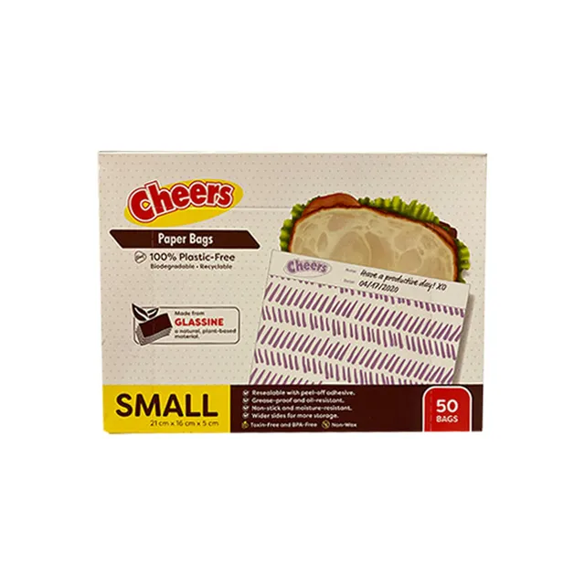Cheers Paper Bags Small White 50s