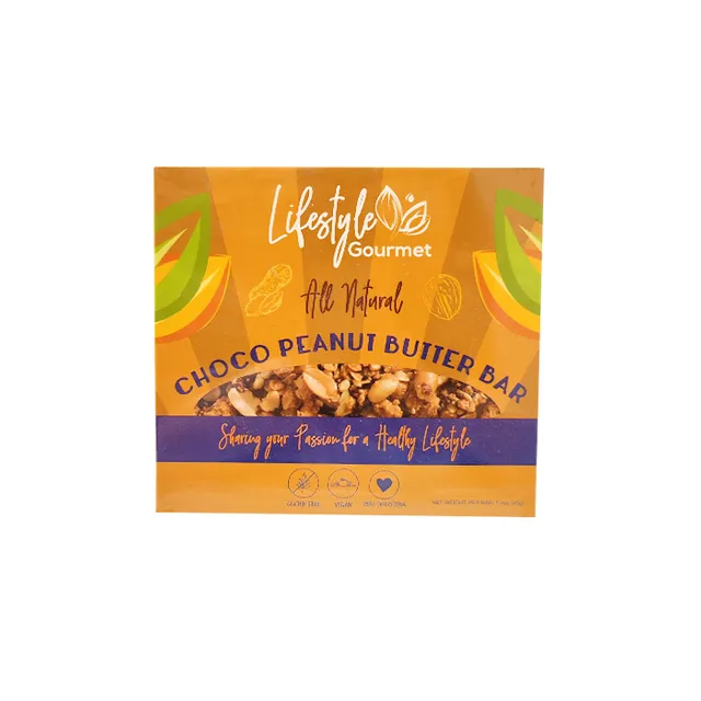 Lifestyle Gourmet All Natural Choco Peanut Butter Bar 3 x 40g