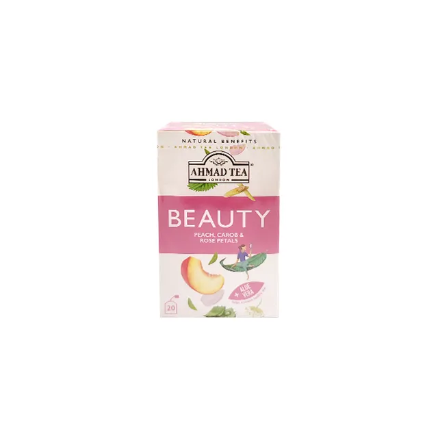 Ahmad Tea Beauty Peach Carob & Rose Petals 20s 1.5g