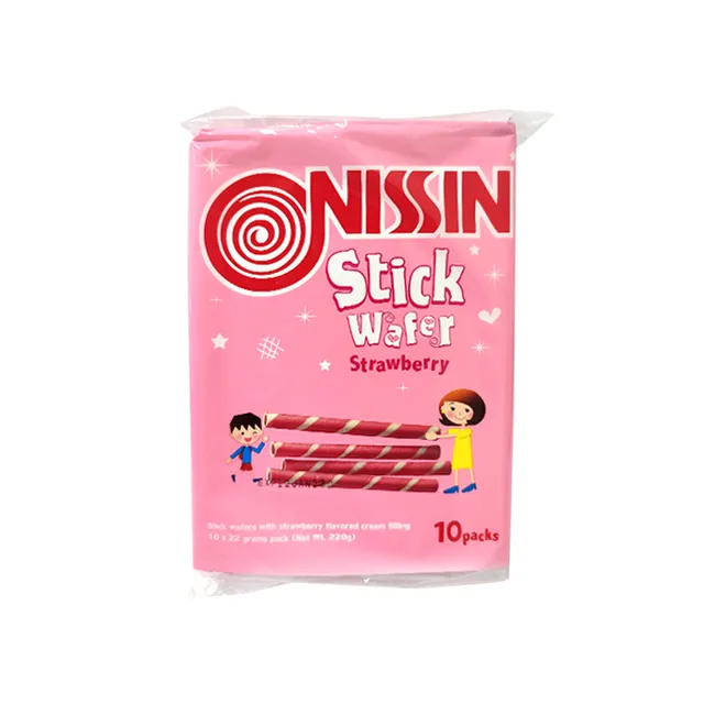 Nissin Wafer Strawberry 10x28g