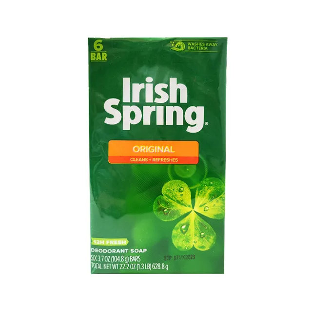 Irish Spring Original Deodorant Soap 3.7oz x 6