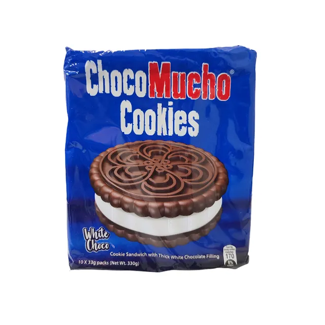 Rebisco Choco Mucho Cookie Sandwich White Choco 10s 33g