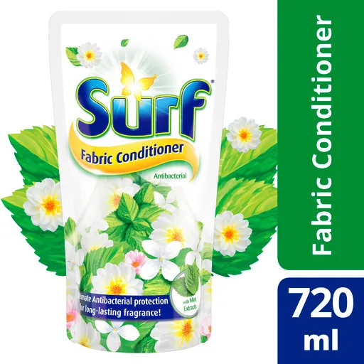 Surf Fabric Conditioner Antibac With Mint 800ml Pouch