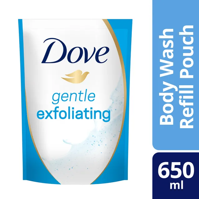 Dove Body Wash Refill Gentle Exfoliating 650ml