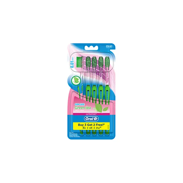 Oral B Toothbrush Ultra Thin Green Tea 5s