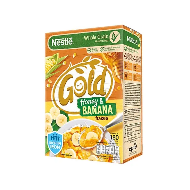 Nestle Gold Cornflakes Honey & Banana 180g