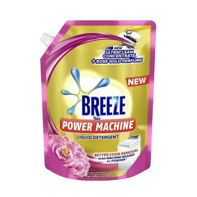 Breeze Powermachine with Rose Gold Perfume Liquid Detergent 2.4L