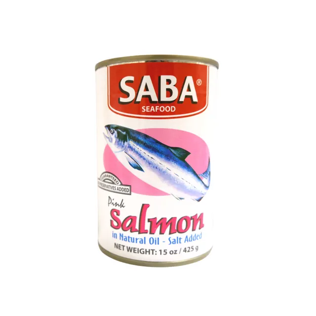 Saba Pink Salmon Natural Oil 425g