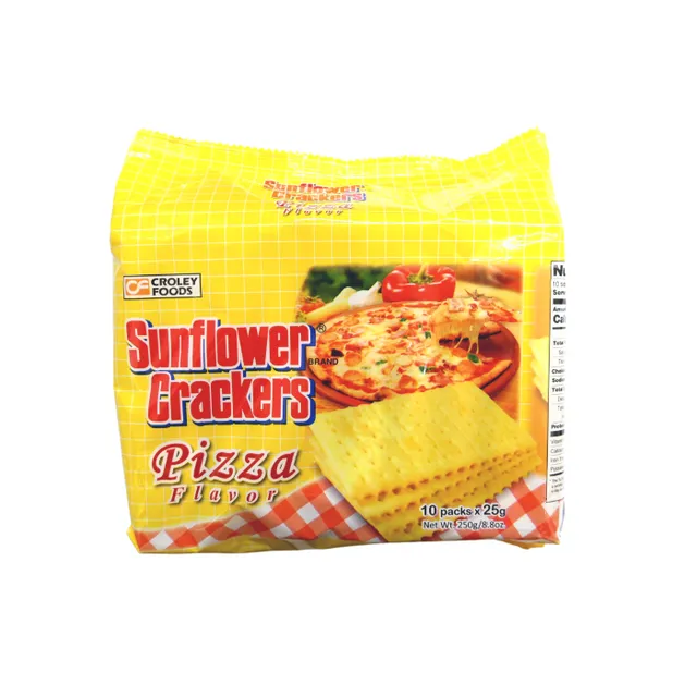 Sunflower Pizza Crackers 10x25g