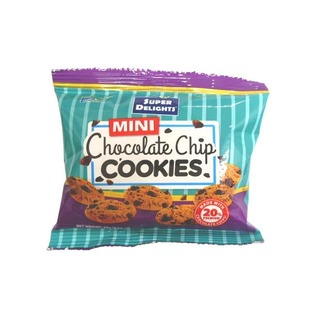 Super Delights Mini Chocolate Chips Cookies 28g