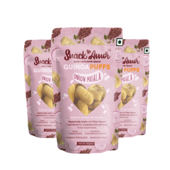 Snack Amor Quinoa Puffs Onion Masala (Pack of 3)