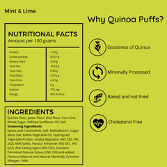 Snack Amor Quinoa Puffs Mint n Lime (Pack of 3)