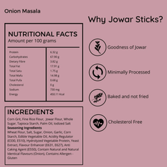 Snack Amor Jowar Sticks Onion Masala (Pack of 3)