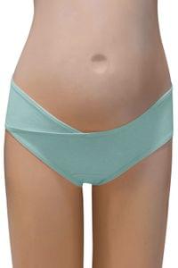 Clovia Low Waist Hipster Maternity Panty in Powder Blue - Cotton