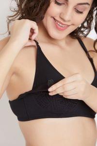 Clovia Non-Padded Non-Wired Maternity / Feeding Bra - Cotton Rich