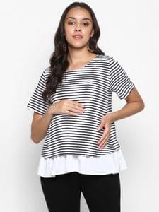 Momsoon Maternity The Stripe Layer Top