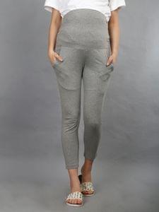 The Mom Store Comfy Maternity Leggings Grey