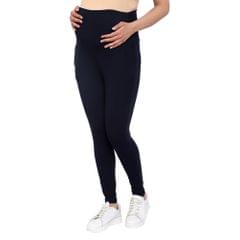 Mometernity Navy Over Belly Maternity Leggings With Pockets