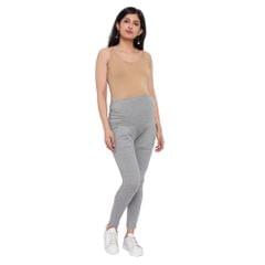 Mometernity Grey Over Belly Maternity Leggings With Pockets