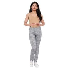Mometernity Grey Melange Stretch Straight Maternity Bottom