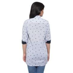 Mometernity Striped Heart Print Maternity & Nursing Shirt