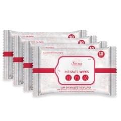 Sirona Intimate Wet Wipes  -  40 Wipes (4 Pack  -  10 Wipes Each)