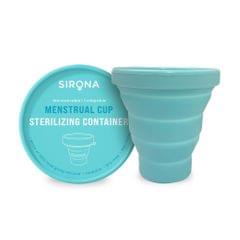 Sirona Collapsible Silicone Cup Foldable Sterilizing Container Cup for Menstrual Cups  -  1 Unit